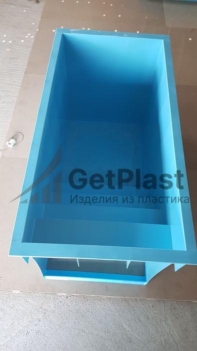 Купель 1,5х0,8х1м из полипропилена с лестницей