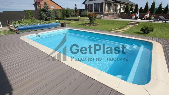 Бассейн 6,1х2,7х1,5м прямоугольный из полипропилена